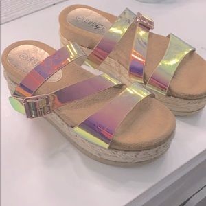 ✨*NEW*Holographic High Wedge Sandals✨